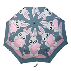 Easter Bunny  Folding Umbrellas by Valentinaart