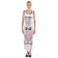 Easter Bunny  Fitted Maxi Dress by Valentinaart