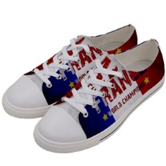 Football World Cup Women s Low Top Canvas Sneakers by Valentinaart