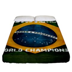 Football World Cup Fitted Sheet (king Size) by Valentinaart