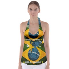 Football World Cup Babydoll Tankini Top by Valentinaart