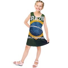 Football World Cup Kids  Tunic Dress by Valentinaart