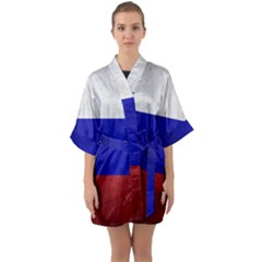 Football World Cup Quarter Sleeve Kimono Robe by Valentinaart