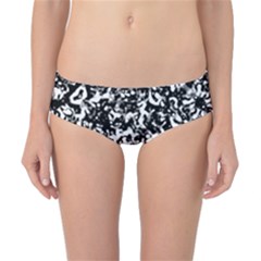 Black And White Abstract Texture Classic Bikini Bottoms by dflcprints
