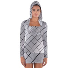 Silver Scratch Long Sleeve Hooded T-shirt by quinncafe82