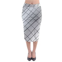 Silver Scratch Midi Pencil Skirt