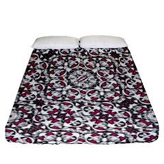 Boho Bold Vibrant Ornate Pattern Fitted Sheet (queen Size) by dflcprints
