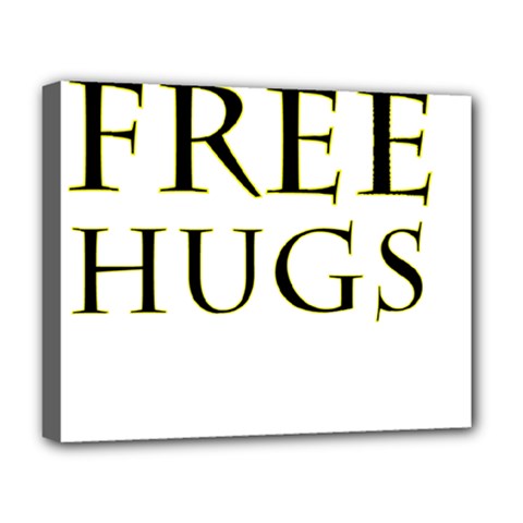 Freehugs Deluxe Canvas 20  X 16   by cypryanus