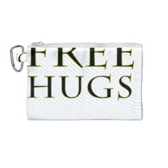 Freehugs Canvas Cosmetic Bag (medium) by cypryanus