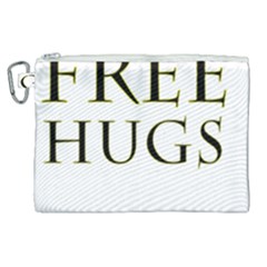 Freehugs Canvas Cosmetic Bag (xl) by cypryanus