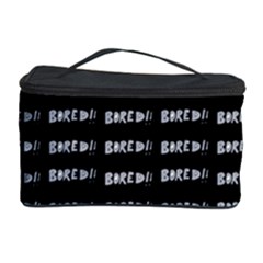 Bored Comic Style Word Pattern Cosmetic Storage Case by dflcprints