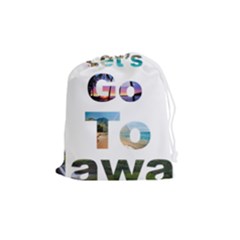 Hawaii Drawstring Pouches (medium)  by Howtobead