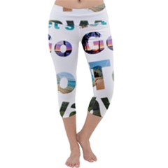 Hawaii Capri Yoga Leggings by Howtobead