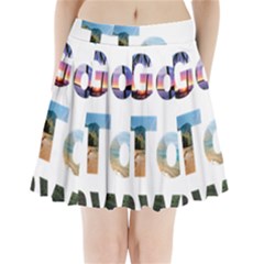 Hawaii Pleated Mini Skirt