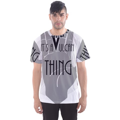 It s A Vulcan Thing Men s Sports Mesh Tee by Howtobead