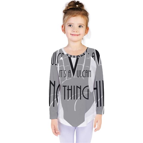 It s A Vulcan Thing Kids  Long Sleeve Tee by Howtobead