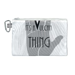 It s A Vulcan Thing Canvas Cosmetic Bag (large) by Howtobead