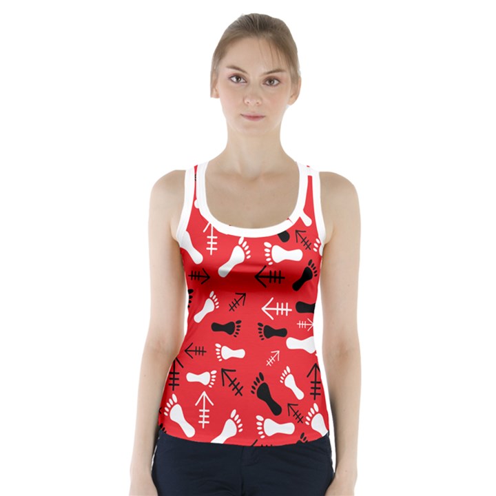 RED Racer Back Sports Top