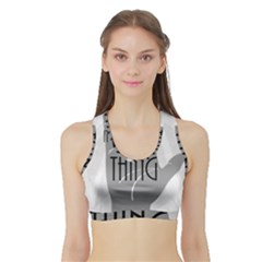 It s A Vulcan Thing Sports Bra With Border by Howtobead