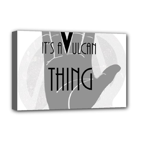 Vulcan Thing Deluxe Canvas 18  X 12   by Howtobead