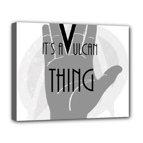 Vulcan Thing Deluxe Canvas 20  X 16   by Howtobead