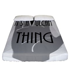 Vulcan Thing Fitted Sheet (queen Size) by Howtobead