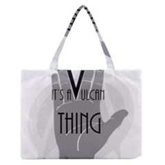 Vulcan Thing Zipper Medium Tote Bag