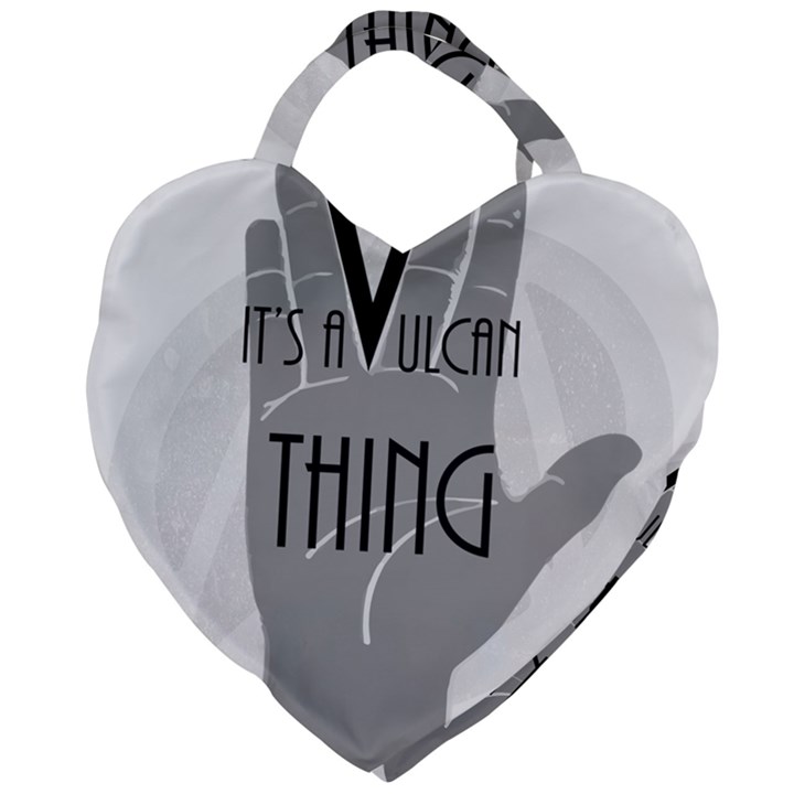 Vulcan Thing Giant Heart Shaped Tote