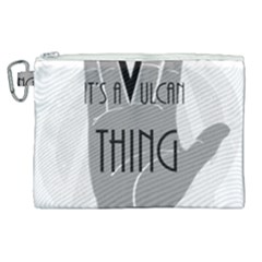 Vulcan Thing Canvas Cosmetic Bag (xl) by Howtobead