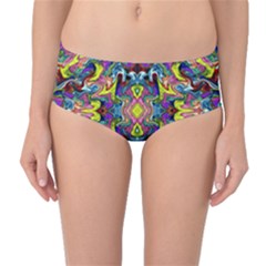 Pattern-12 Mid-waist Bikini Bottoms