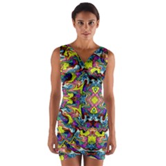 Pattern-12 Wrap Front Bodycon Dress