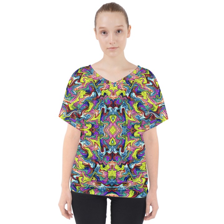 Pattern-12 V-Neck Dolman Drape Top