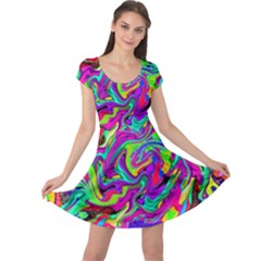 Artwork By Patrick-pattern-15 Cap Sleeve Dress by ArtworkByPatrick