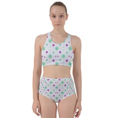 Stars Motif Multicolored Pattern Print Racer Back Bikini Set by dflcprints