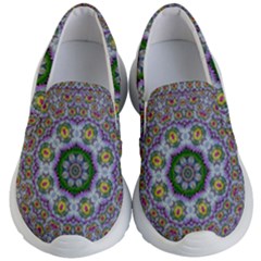 Summer Bloom In Floral Spring Time Kid s Lightweight Slip Ons by pepitasart