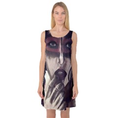 Femininely Badass Sleeveless Satin Nightdress by sirenstore