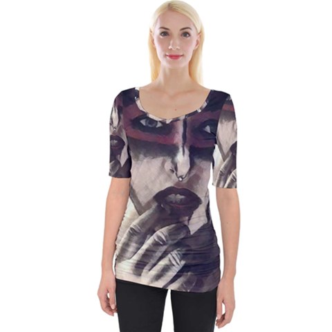 Femininely Badass Wide Neckline Tee by sirenstore