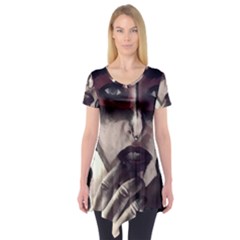 Femininely Badass Short Sleeve Tunic  by sirenstore