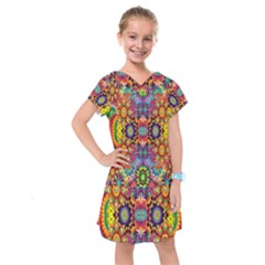 Artwork By Patrick-pattern-22 Kids  Drop Waist Dress by ArtworkByPatrick