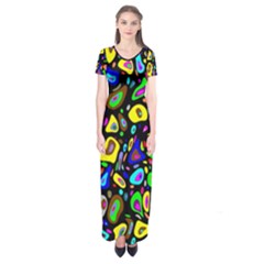 ARTWORK BY PATRICK-Pattern-30 Short Sleeve Maxi Dress