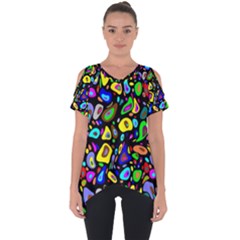 ARTWORK BY PATRICK-Pattern-30 Cut Out Side Drop Tee