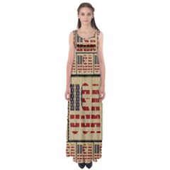 Usa Empire Waist Maxi Dress by ArtworkByPatrick