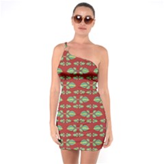 Tropical Stylized Floral Pattern One Soulder Bodycon Dress by dflcprints