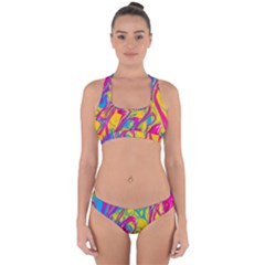 Color That Moves You Cross Back Hipster Bikini Set by ThreadsBySkyBoxLLC