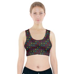 Roses Raining For Love  In Pop Art Sports Bra With Pocket by pepitasart