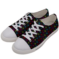 Roses Raining For Love  In Pop Art Women s Low Top Canvas Sneakers by pepitasart