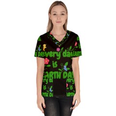 Earth Day Scrub Top by Valentinaart