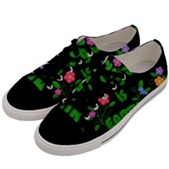 Earth Day Men s Low Top Canvas Sneakers by Valentinaart