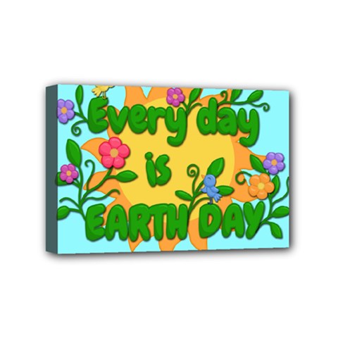 Earth Day Mini Canvas 6  X 4  by Valentinaart