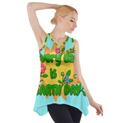 Earth Day Side Drop Tank Tunic by Valentinaart